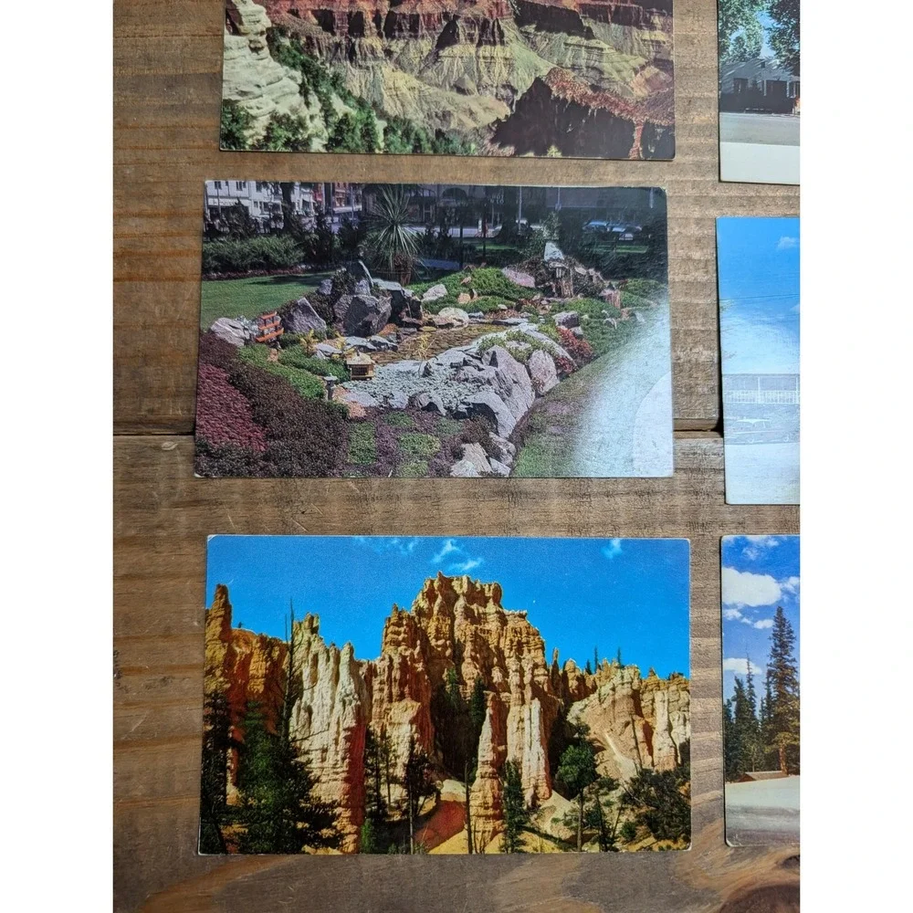Vintage 1960s National Park Postcard Lot 8pc Bryce Grand Canyon Utah Arizona CO